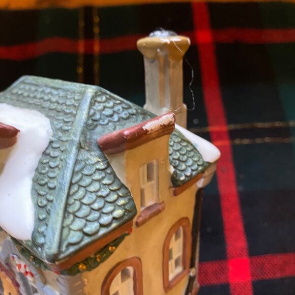 TOY SHOP Bisque China Christmas Village Building - Picture 8 of 11